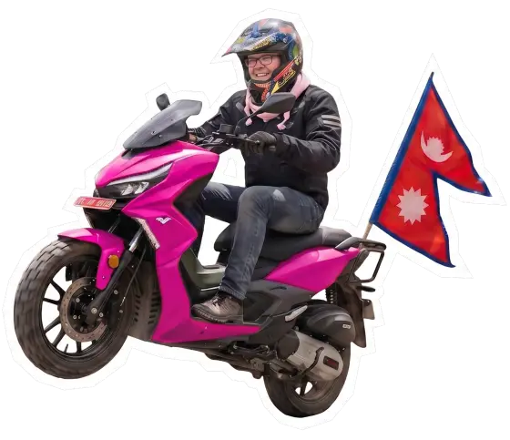 Tony's current position on the route
